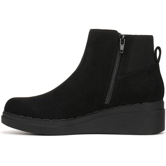 Elegant Women's Dubliner Wedge Boots - Black 2 1/4'' Comfort Ankle Booties - Picture 9 of 9